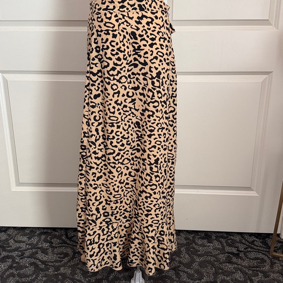 Cheetah Wrap Maxi HAUTE ROGUE | High Low Full Skirt - Picture 12 of 14